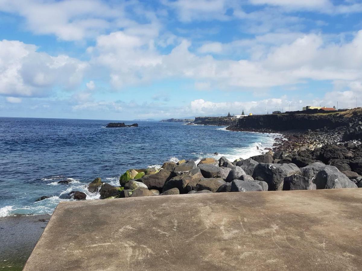 Seaside Azores Villa With Natural Pool, Terrace & Barbecue Capelas Bagian luar foto