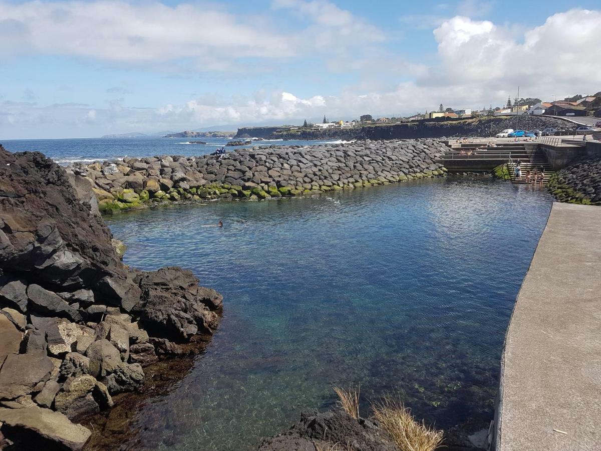 Seaside Azores Villa With Natural Pool, Terrace & Barbecue Capelas Bagian luar foto