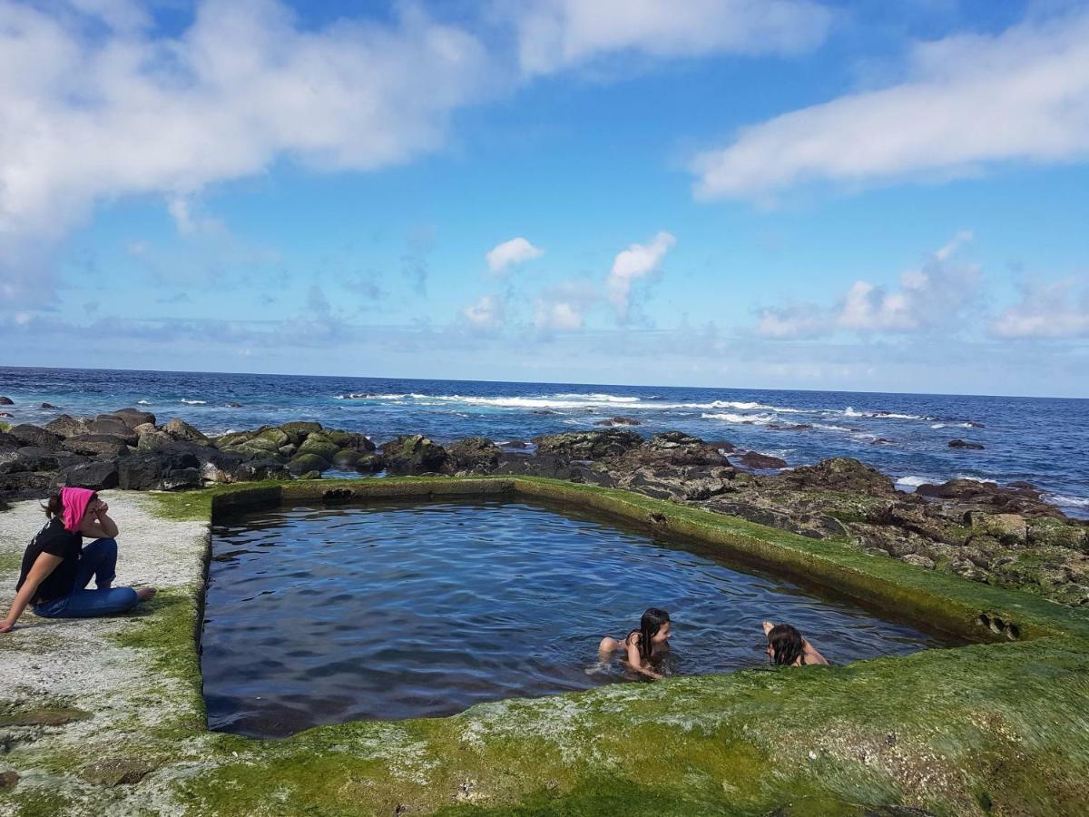 Seaside Azores Villa With Natural Pool, Terrace & Barbecue Capelas Bagian luar foto