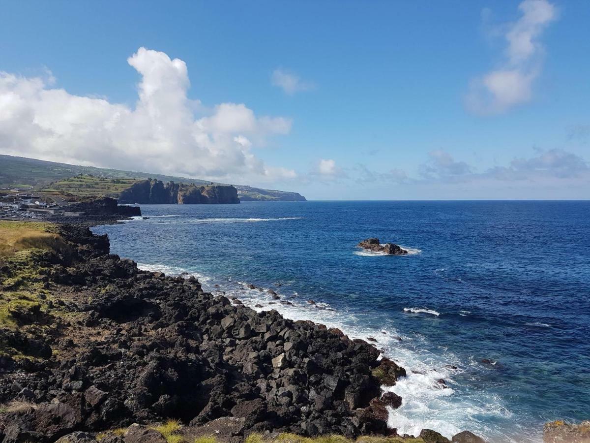 Seaside Azores Villa With Natural Pool, Terrace & Barbecue Capelas Bagian luar foto