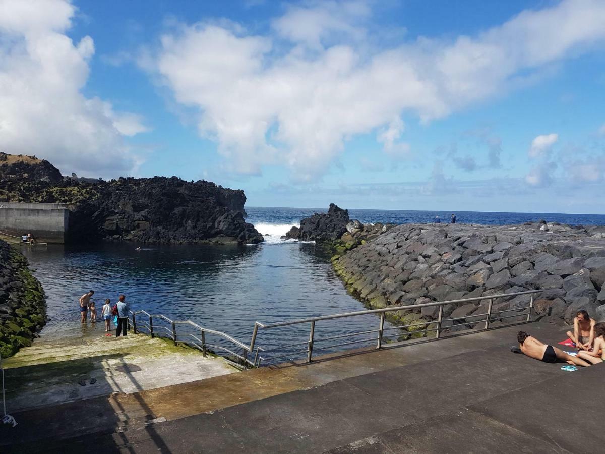 Seaside Azores Villa With Natural Pool, Terrace & Barbecue Capelas Bagian luar foto