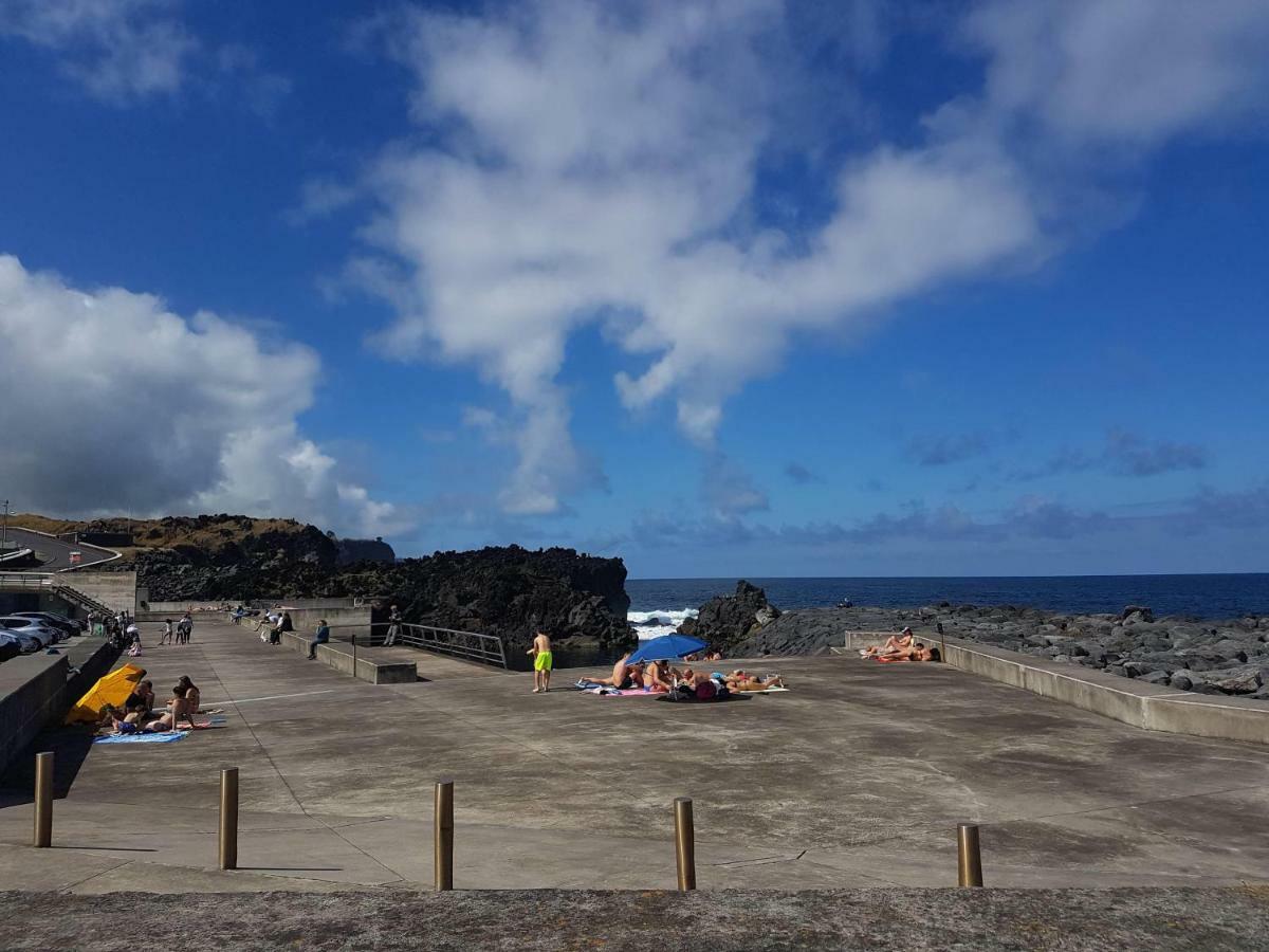 Seaside Azores Villa With Natural Pool, Terrace & Barbecue Capelas Bagian luar foto